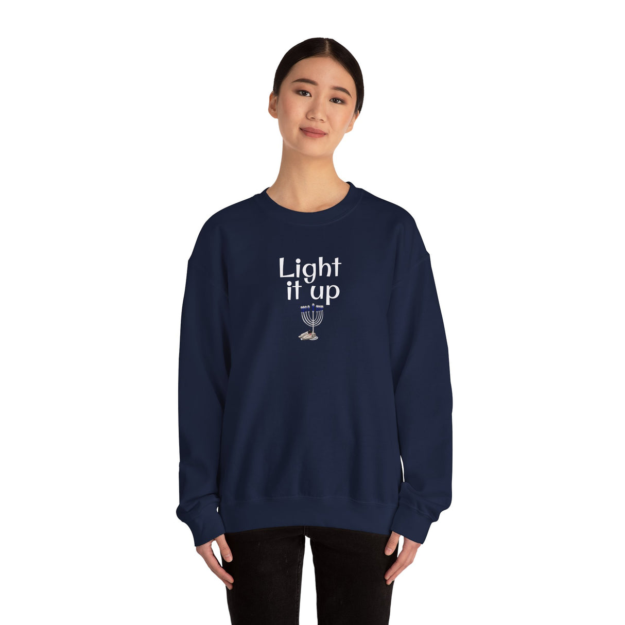 Hanukkah Mouse Toy Sweatshirt - Light it Up Design