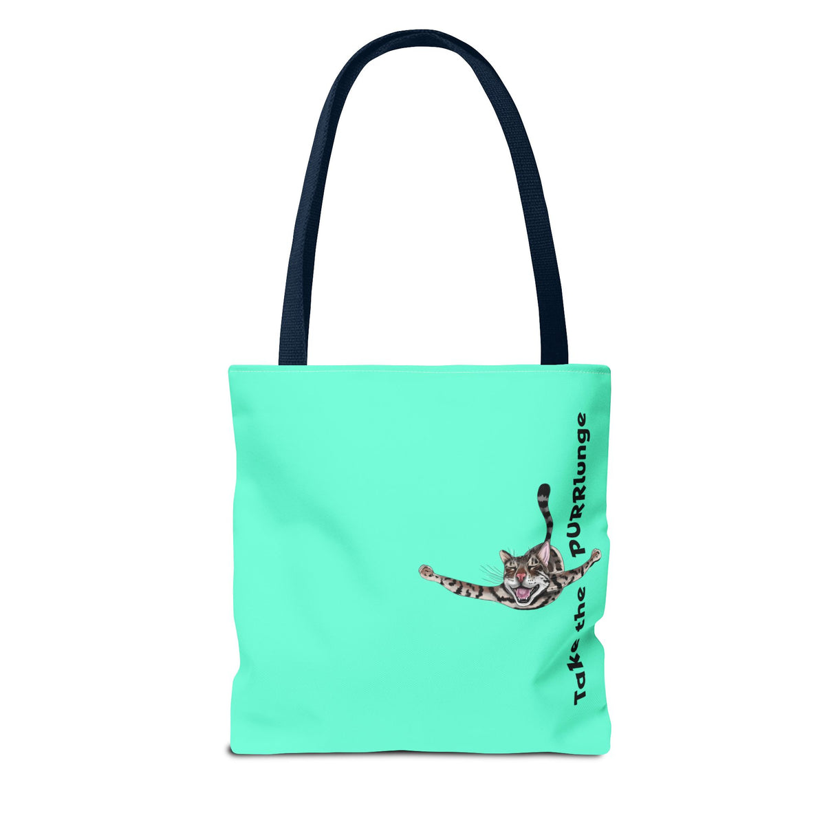 Tote Bag - Purr-lunge Design featuring Flounder the Purrmaid