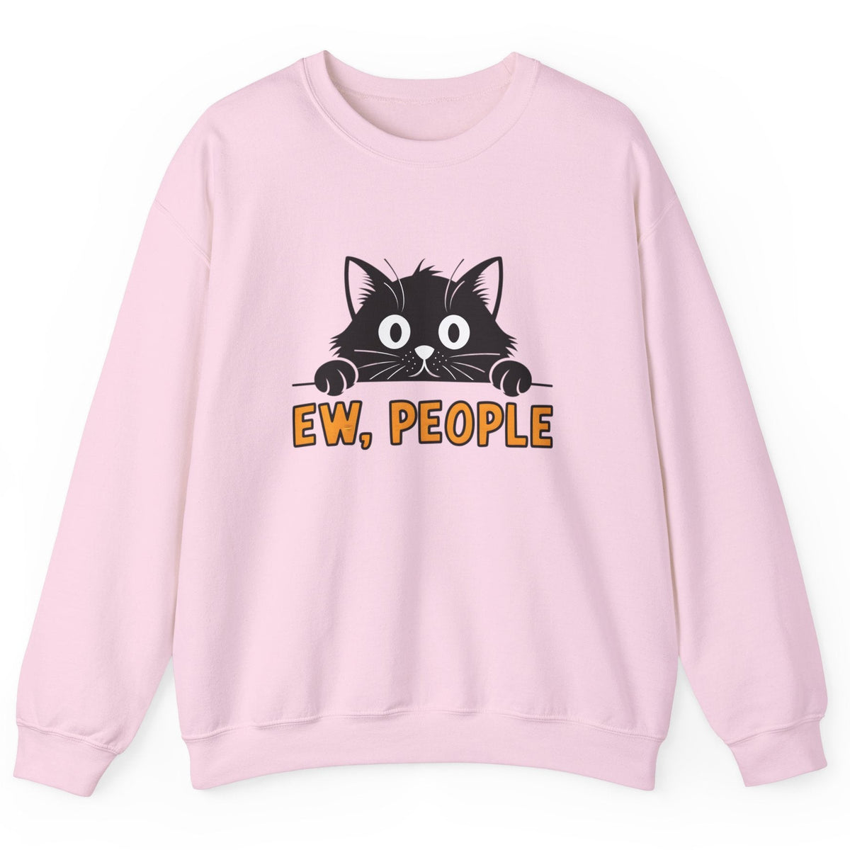 Ew People cat sweatshirt in light pink