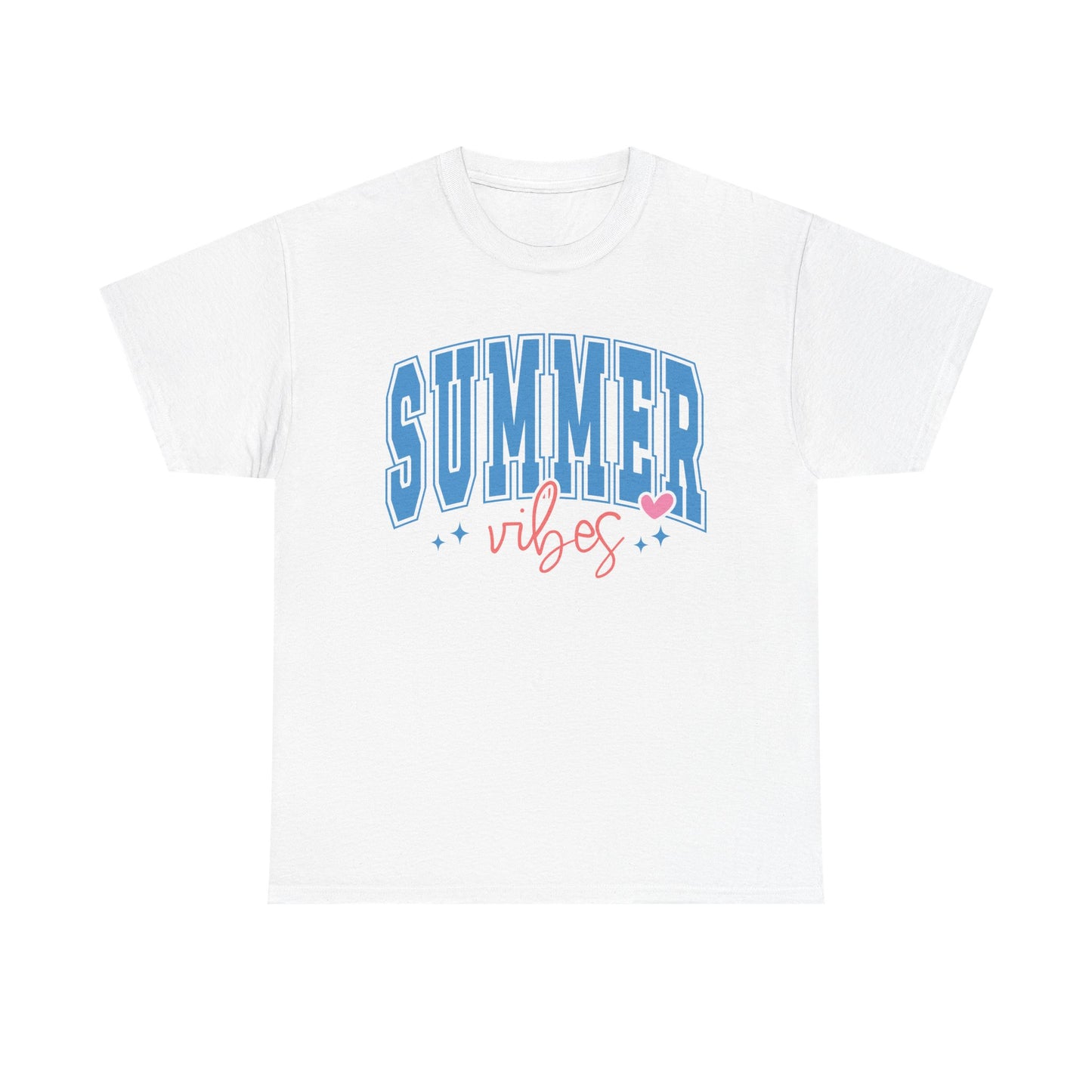 Summer Vibes Collegiate Style Cotton Tee
