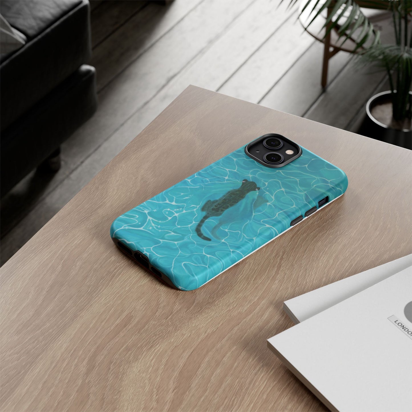 Phone Cases Purrmaid Painting featuring Flounder