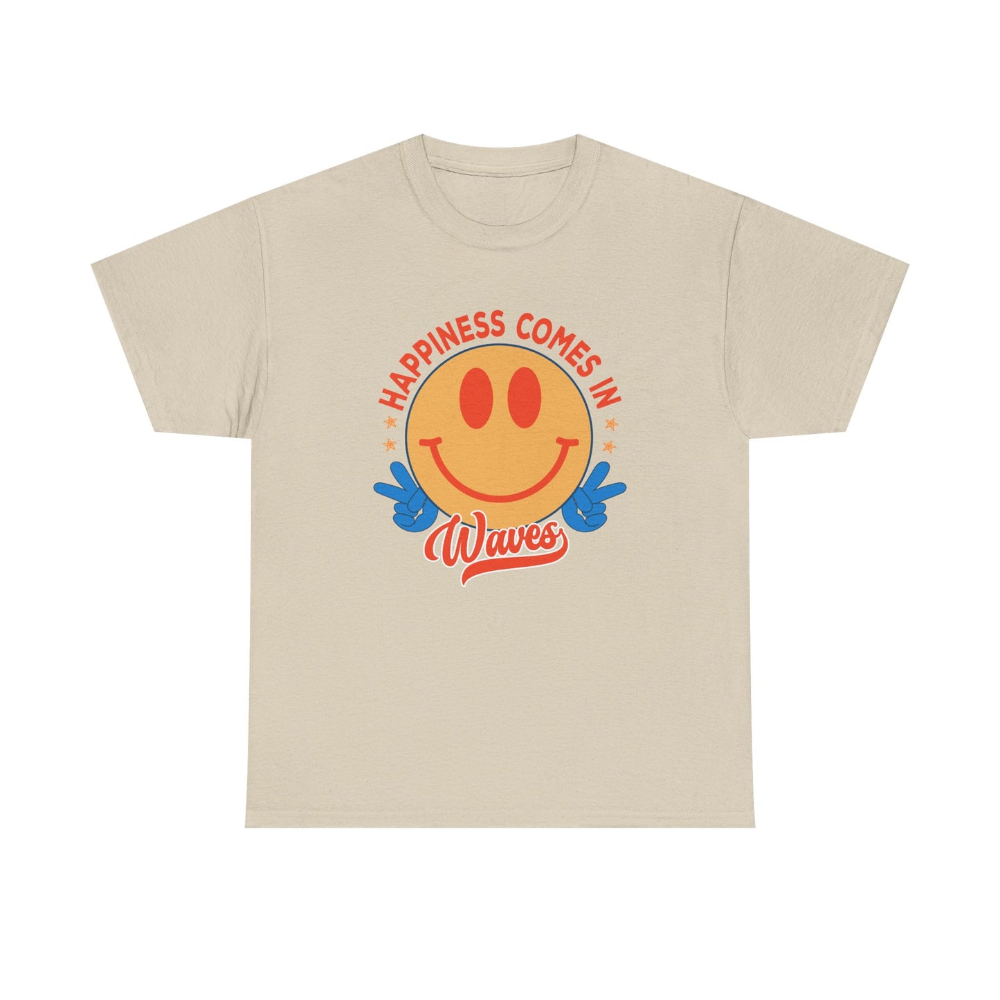 Retro Happiness Comes in Waves Unisex Tee