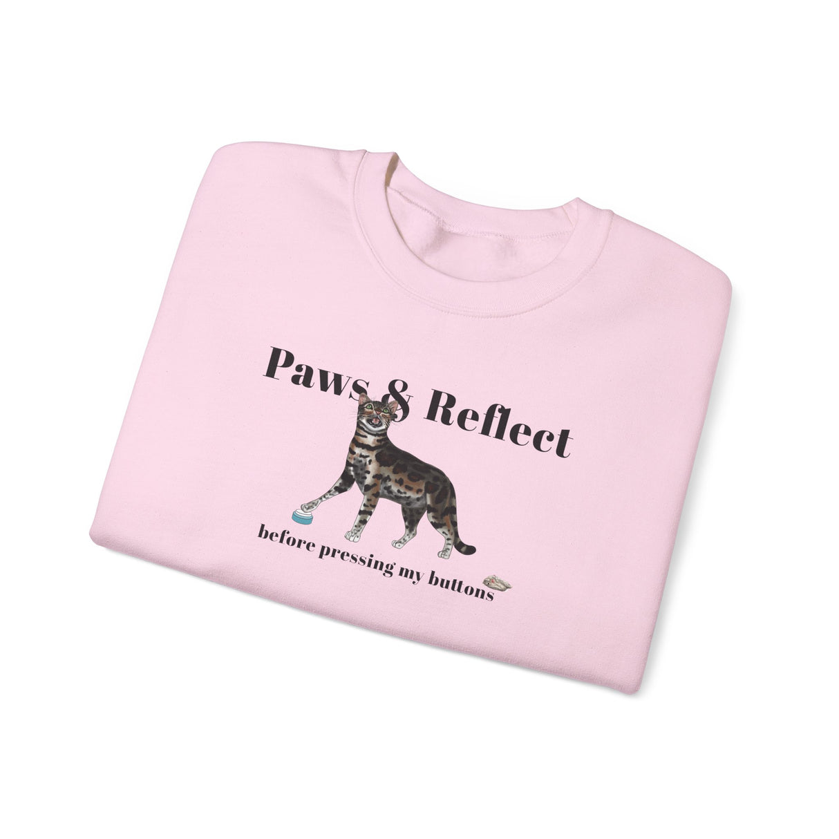 Cat Purrmaid Sweatshirt with Paws and Reflect Design