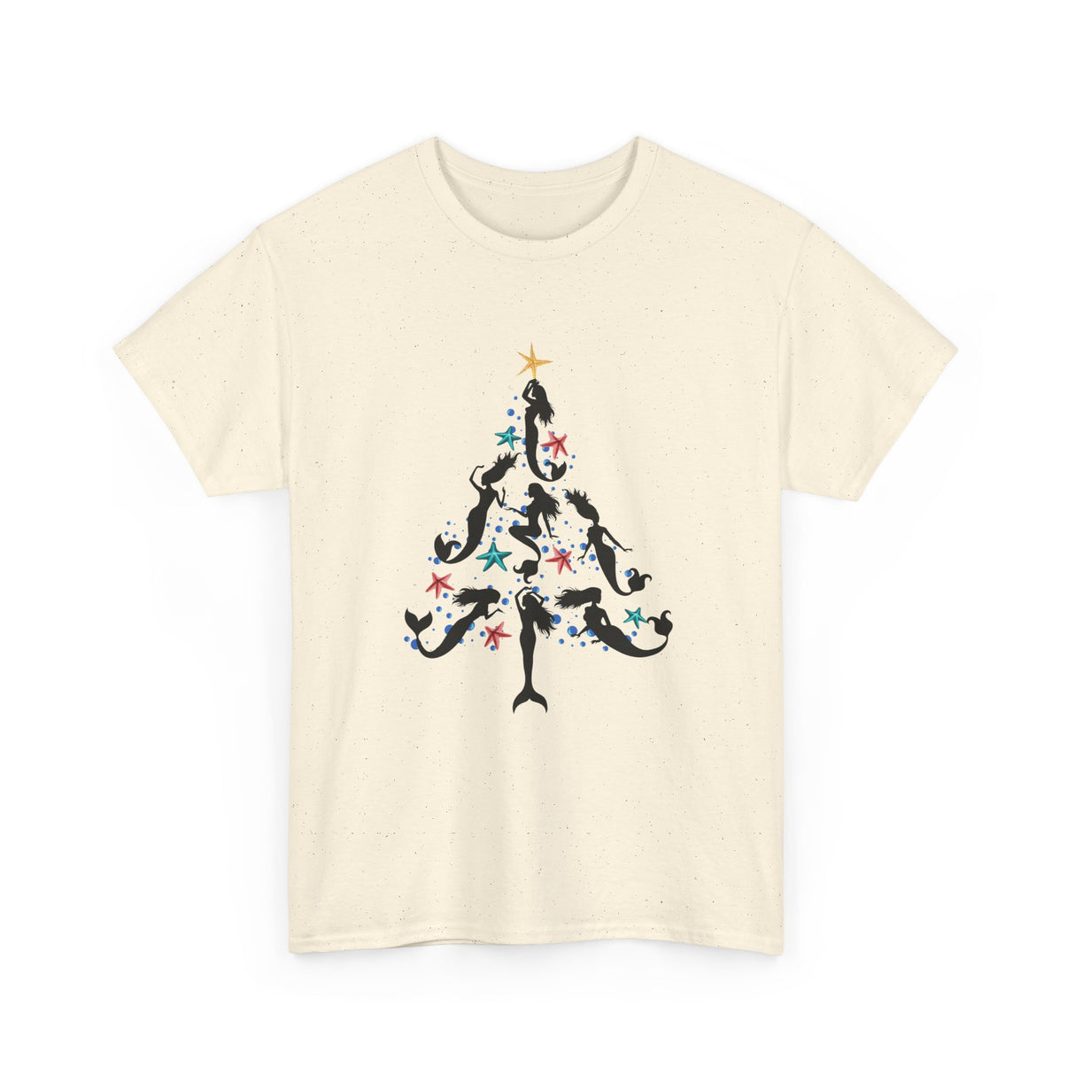 Adult Mermaid Christmas Tree T-Shirt