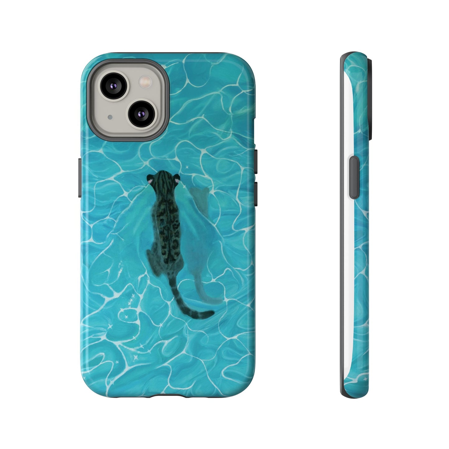 Phone Cases Purrmaid Painting featuring Flounder