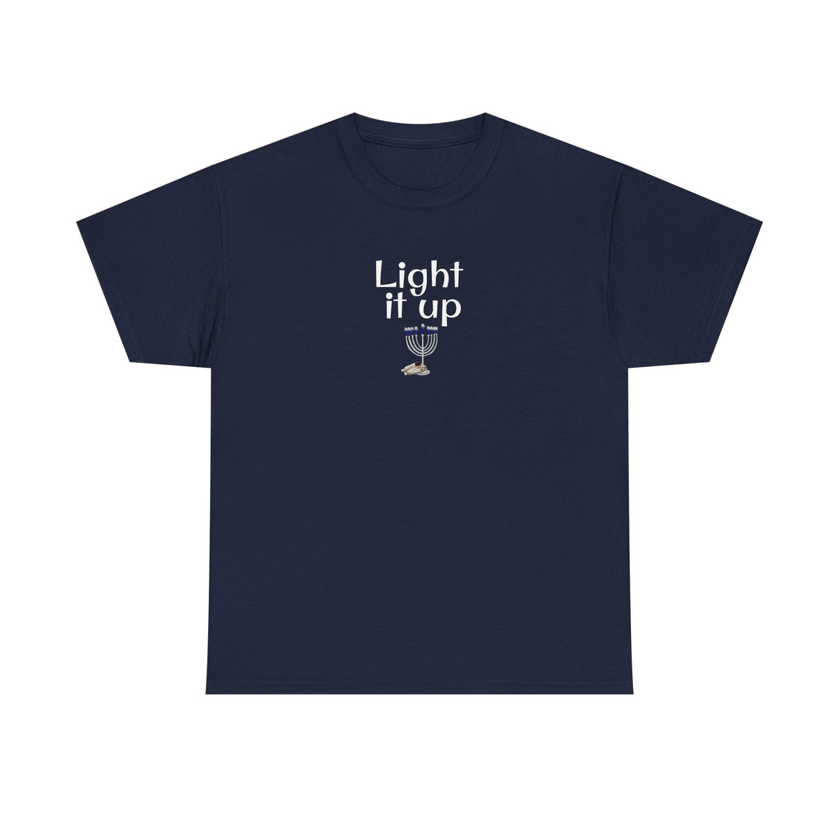 Light it Up Unisex Tee - Mouse Toy Menorah Design