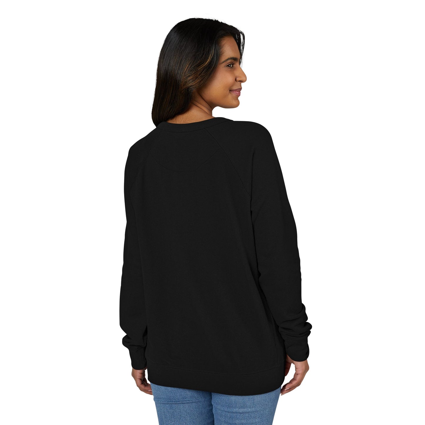 Raglan Crewneck Sweatshirt - Fish at Heart Flounder Purrmaid Inspired Design