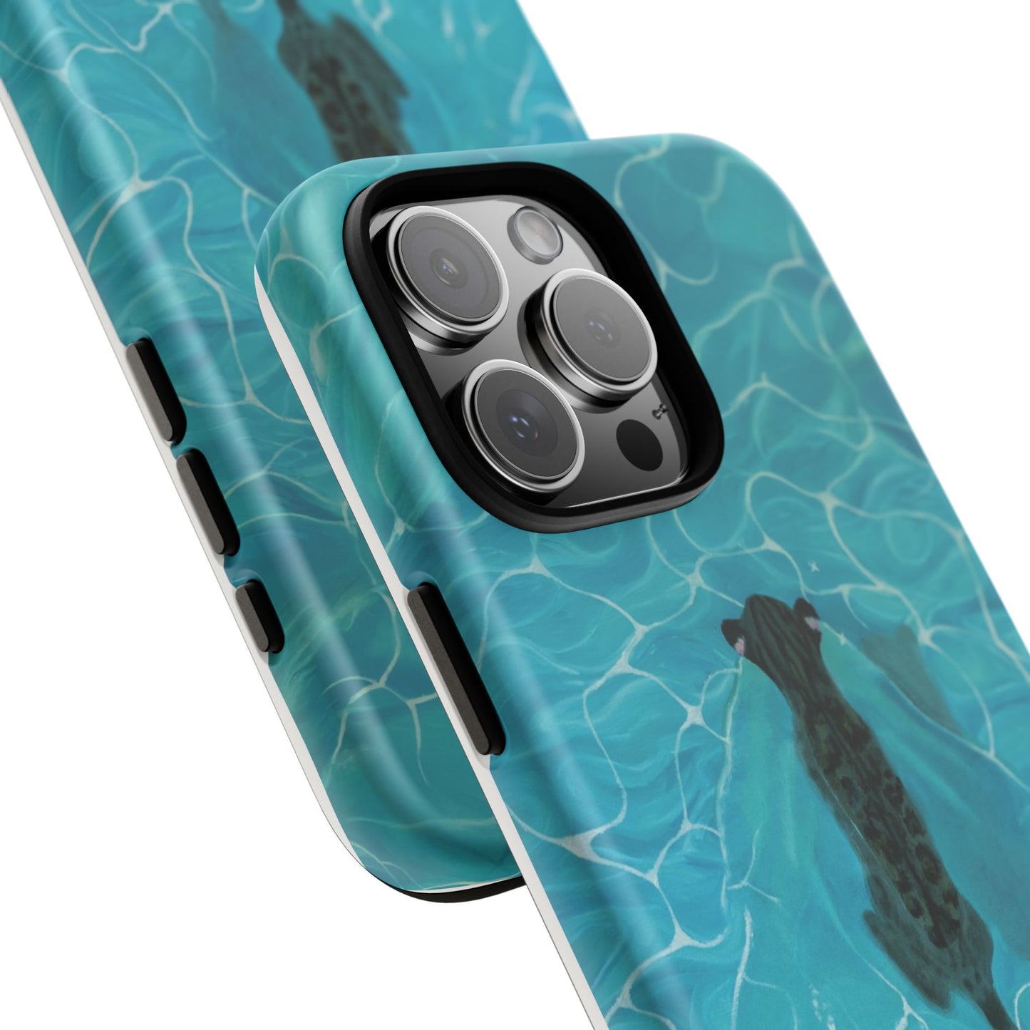 Phone Cases Purrmaid Painting featuring Flounder