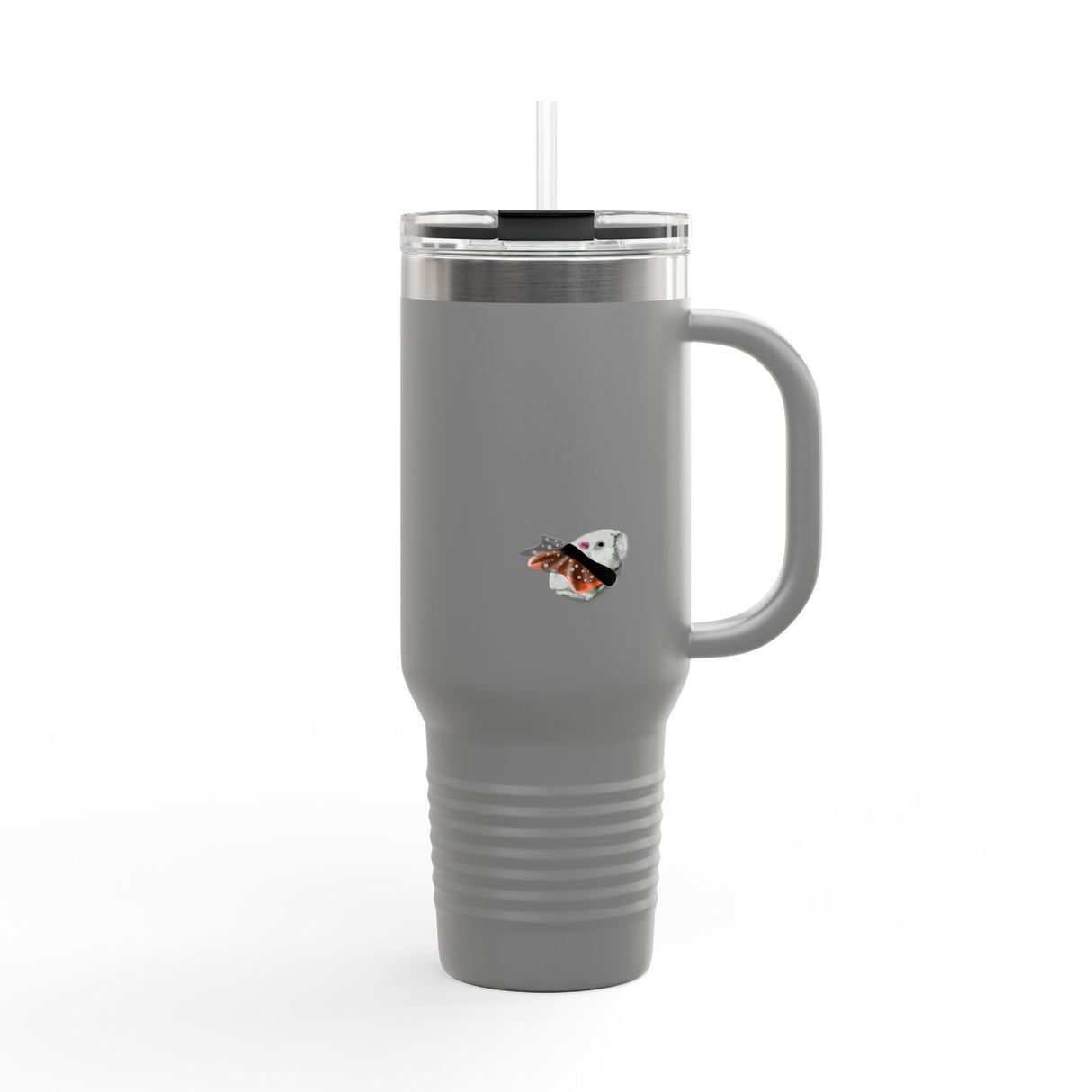 Insulated Travel Mug — "Tricks for Treats" Flounder Halloween Ballet Design