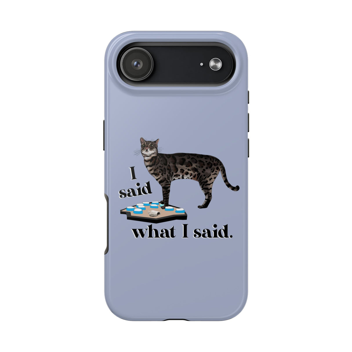 I Said What I Said Flounder Phone Case — Talking Pet Buttons Design