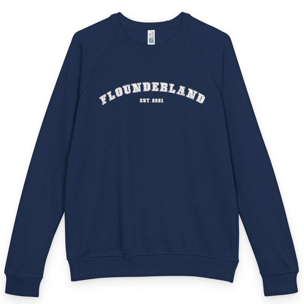 FlounderLand Collegiate raglan crewneck - Navy