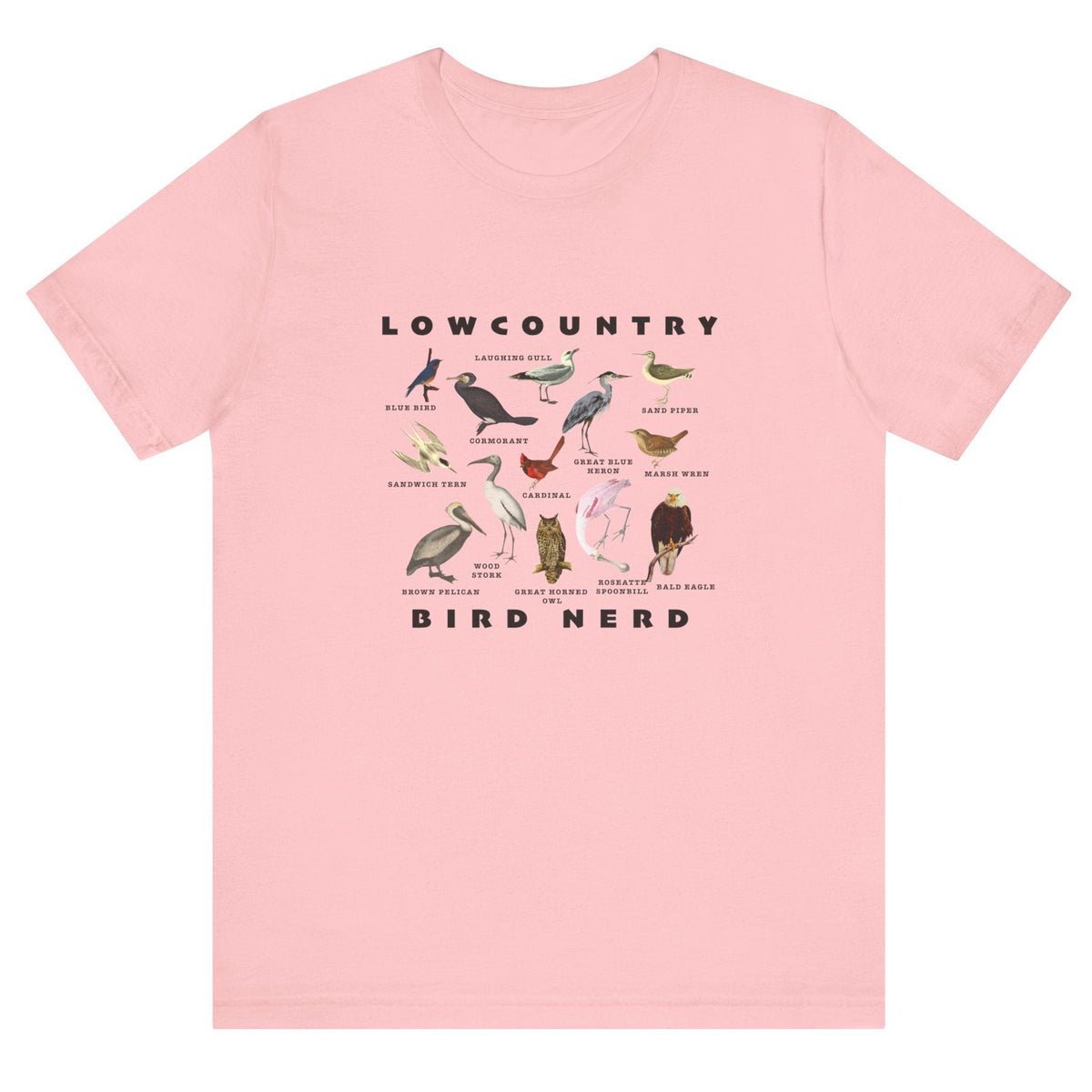 Bird Species Unisex Tee - Lowcountry Bird Nerd Shirt