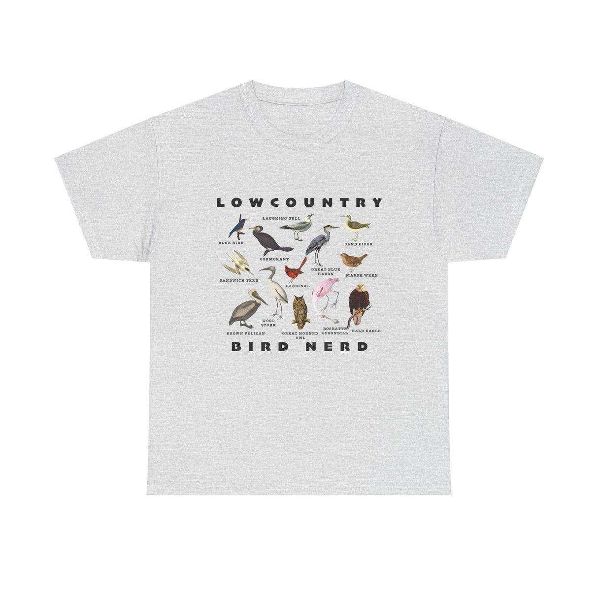 Bird Species Unisex Tee - Lowcountry Bird Nerd Shirt