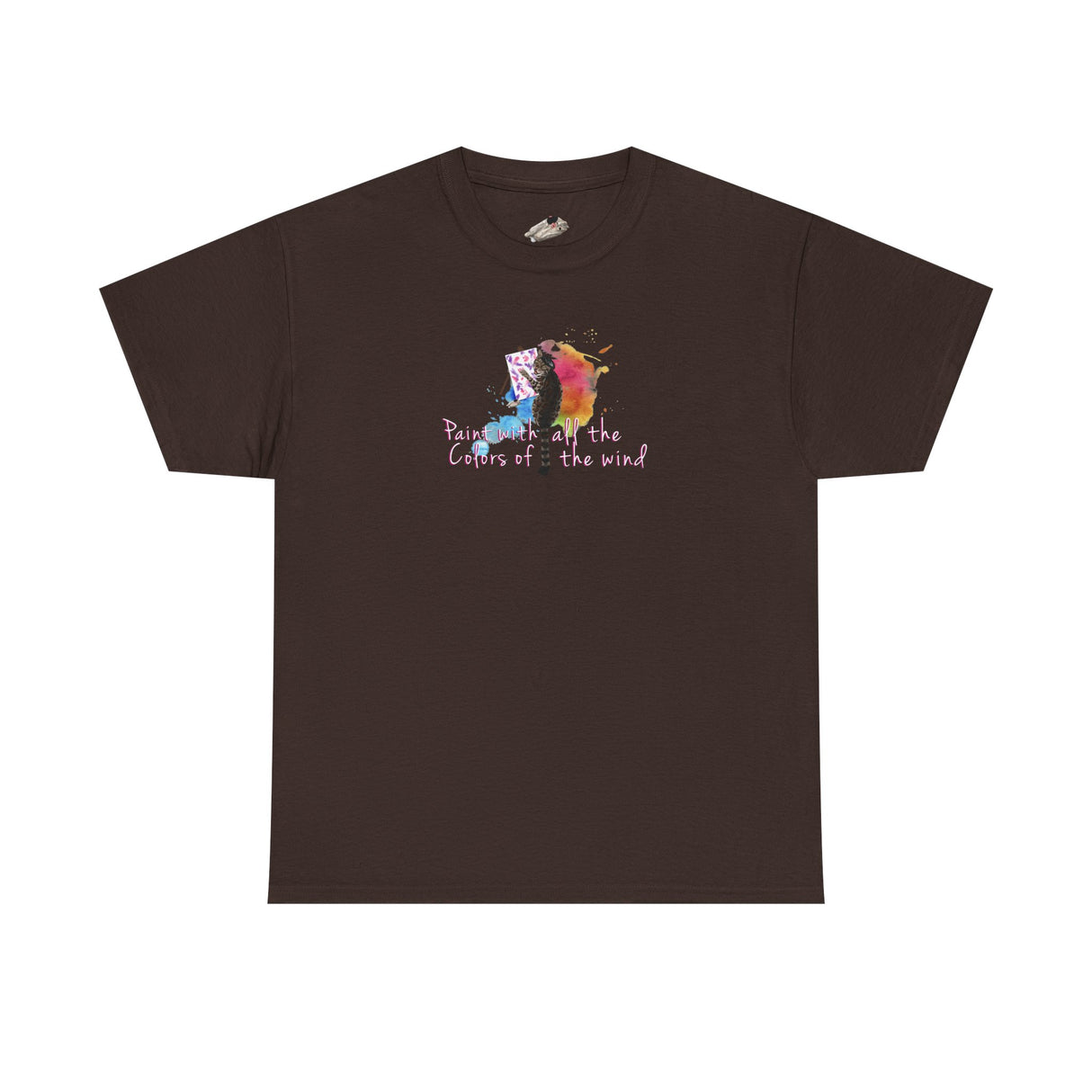 Flounder the Purrcasso T-Shirt — "Paint With All the Colors of the Wind" Cat Art Tee