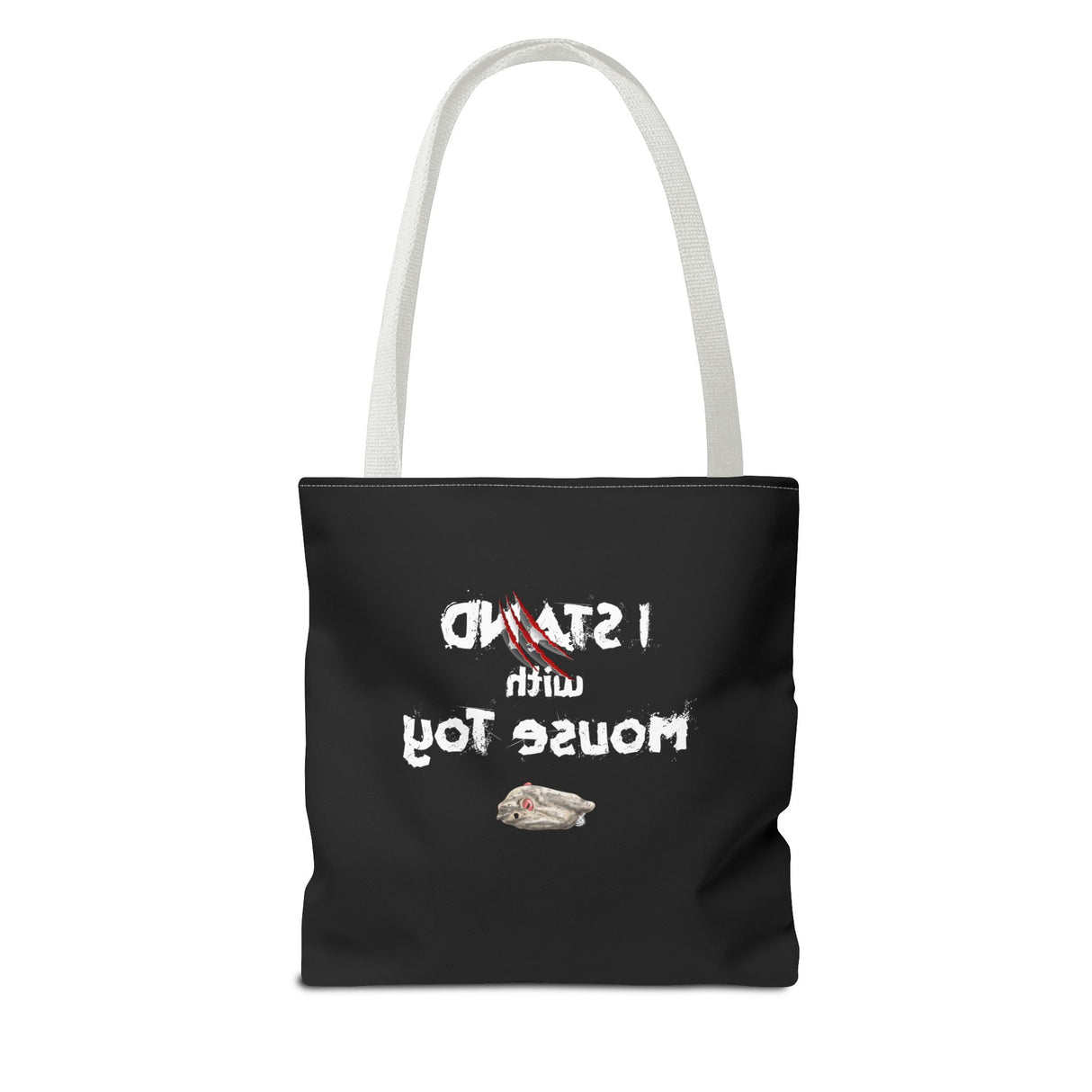 Mouse Toy Tote Bag - Hand Drawn Design by Nina