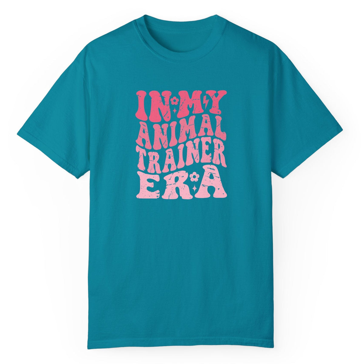 In My Animal Training Era retro t-shirt in topaz blue