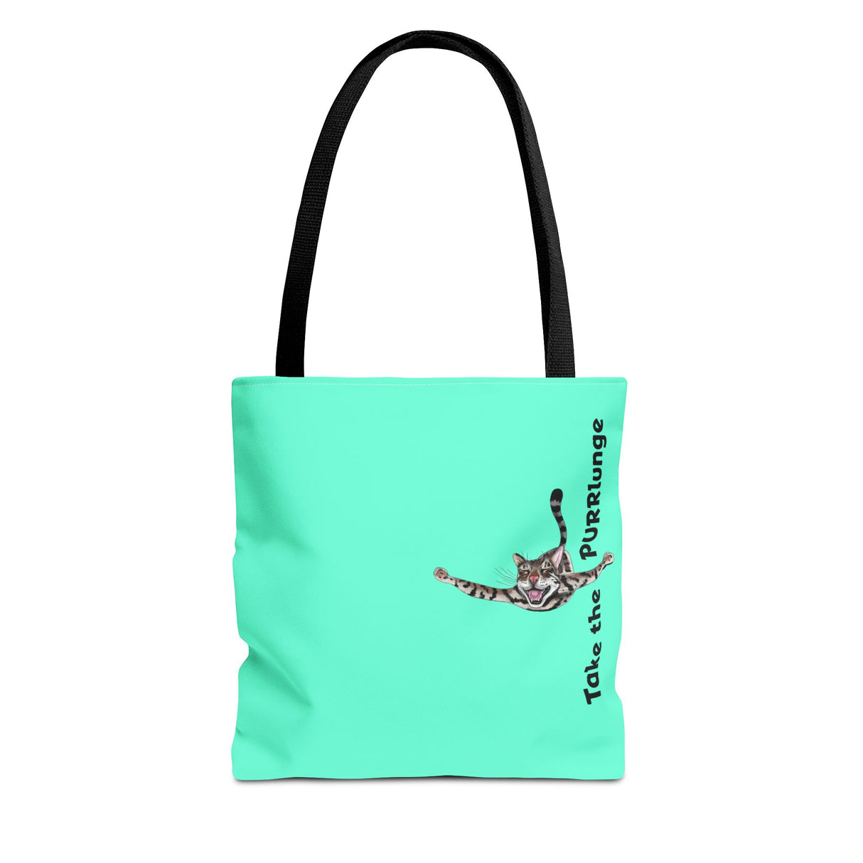 Tote Bag - Purr-lunge Design featuring Flounder the Purrmaid