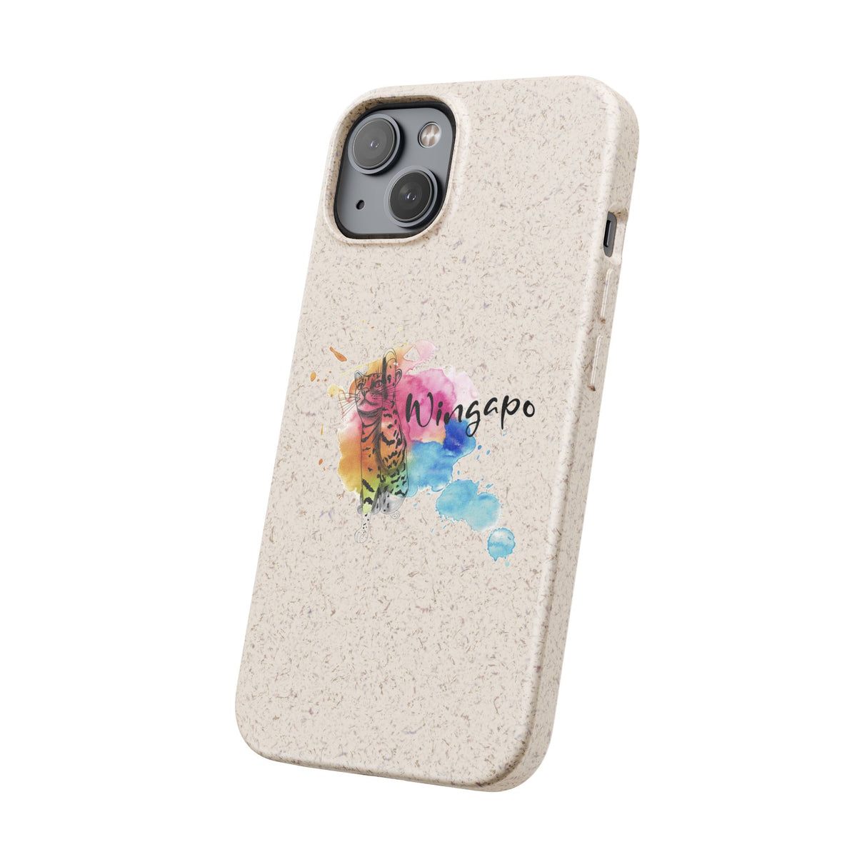 Phone Case - Wingapo Watercolor Design featuring Flounder the Purrmaid by Nina