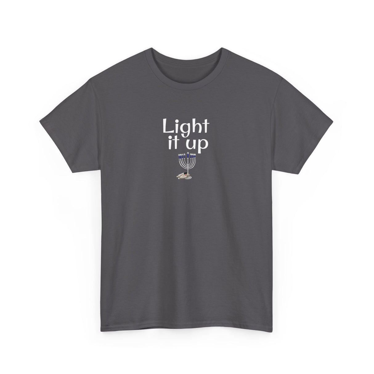 Light it Up Unisex Tee - Mouse Toy Menorah Design