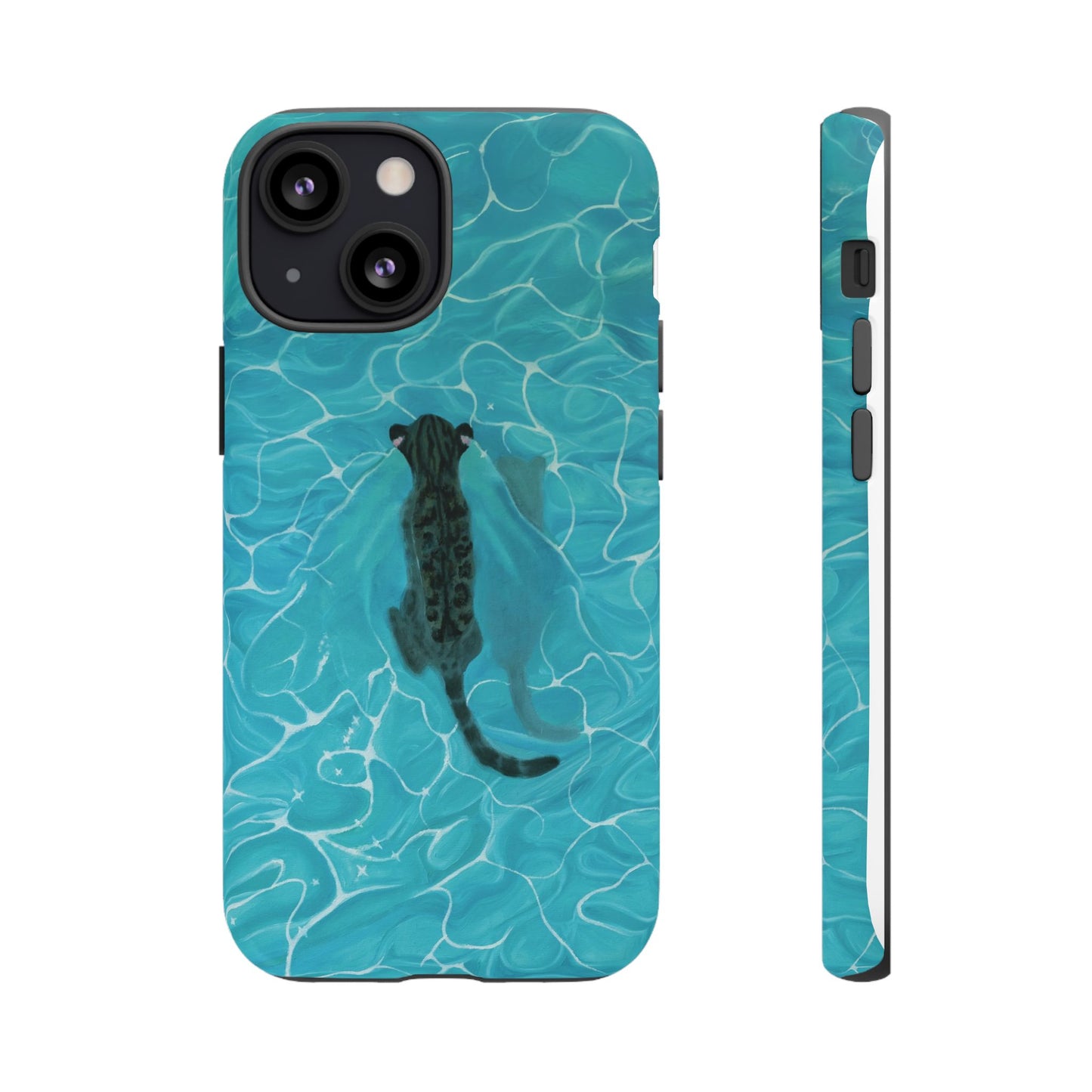Phone Cases Purrmaid Painting featuring Flounder