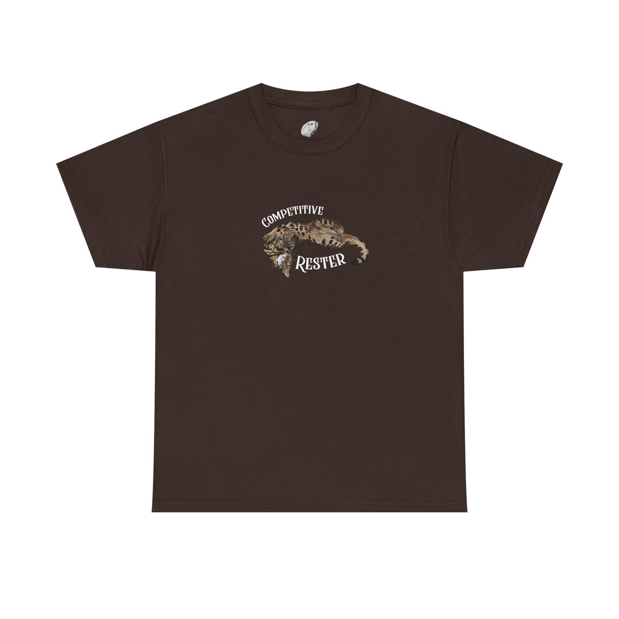 Flounder 'Competitive Rester' T-Shirt — Funny Resting Pose Tee