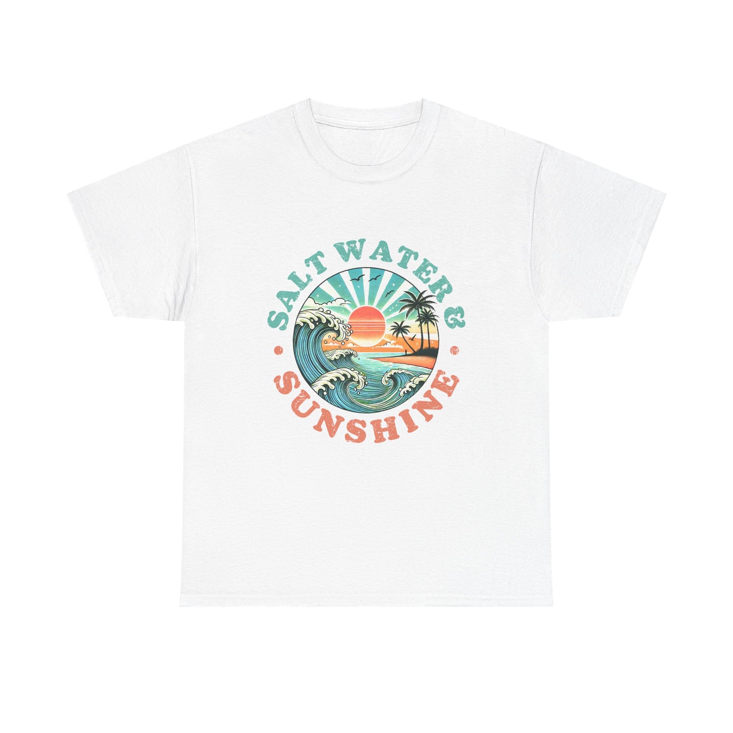 Coastal Saltwater & Sunshine Unisex Cotton T-Shirt