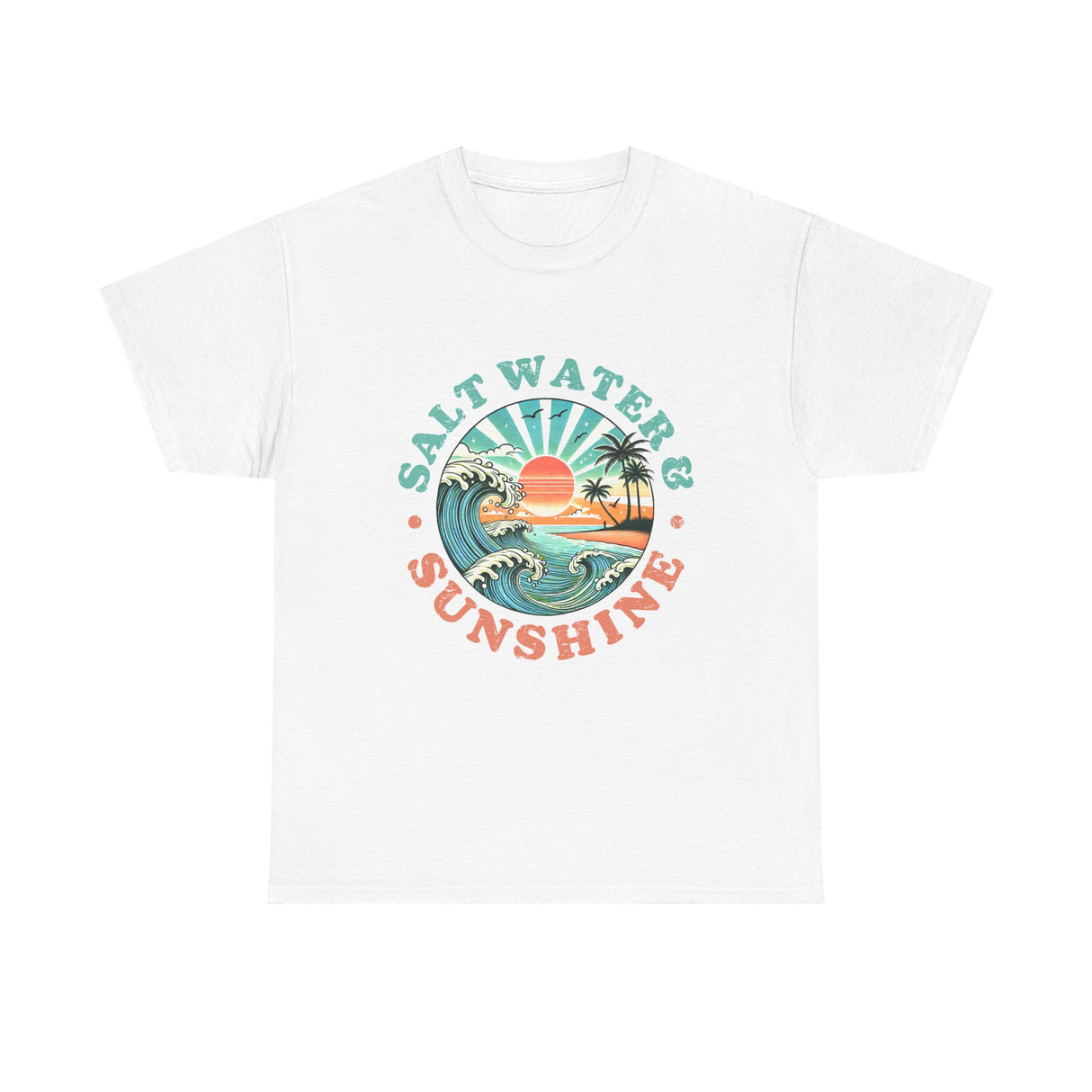 Coastal Saltwater & Sunshine Unisex Cotton T-Shirt