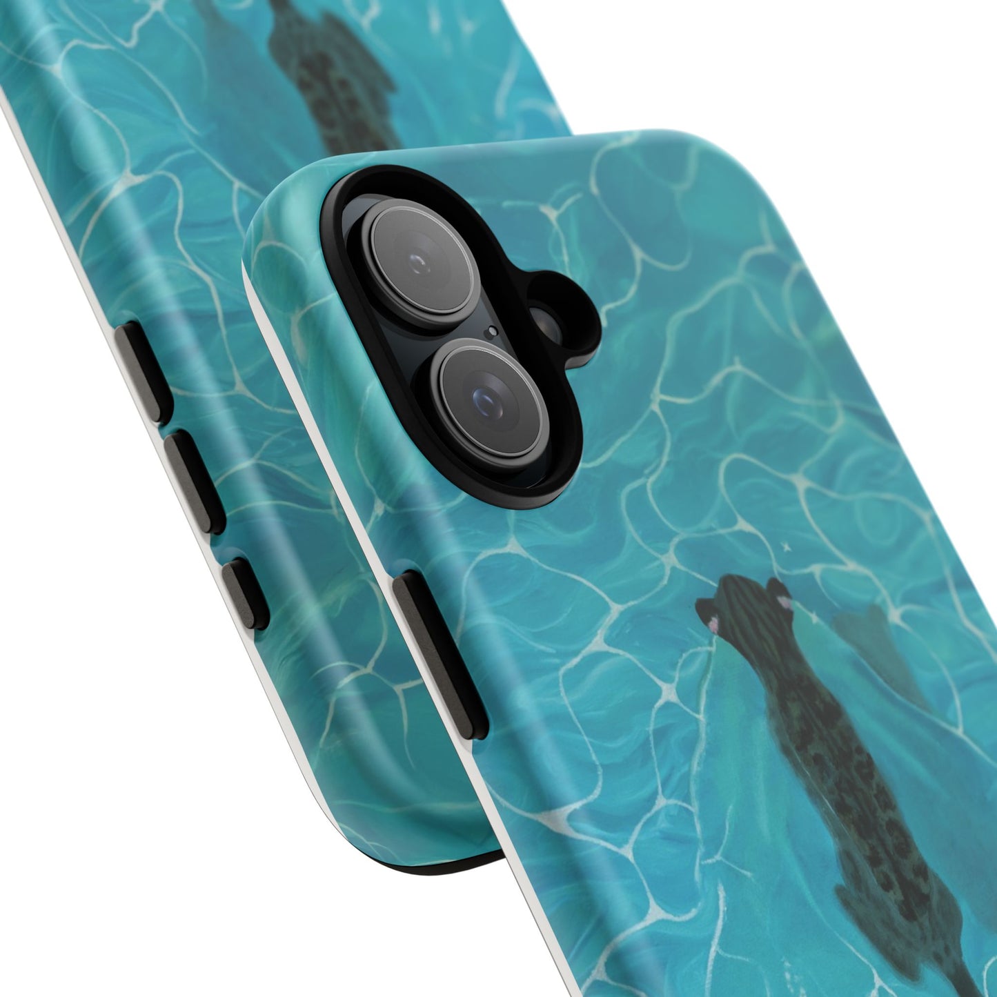 Phone Cases Purrmaid Painting featuring Flounder