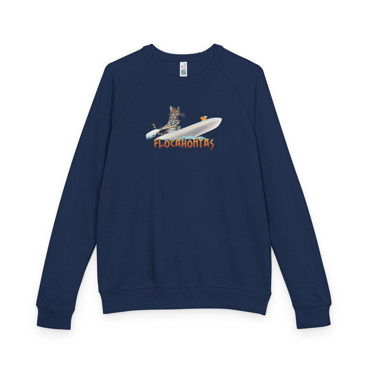 Raglan Crewneck Flocahontas and Mouse Toy Design by Nina