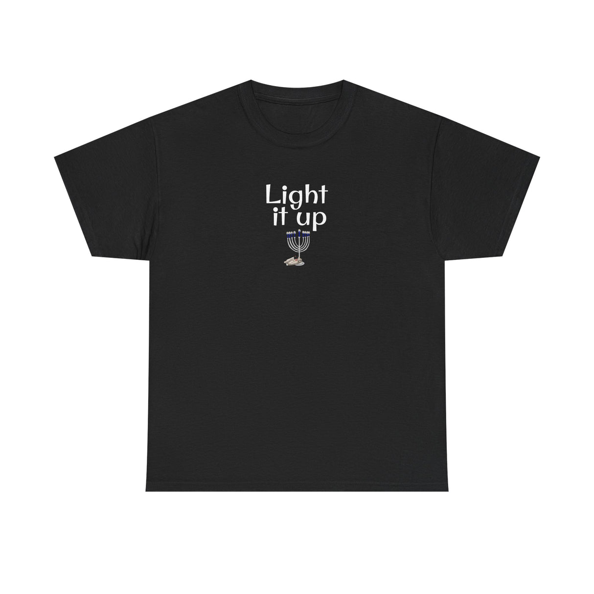 Light it Up Unisex Tee - Mouse Toy Menorah Design