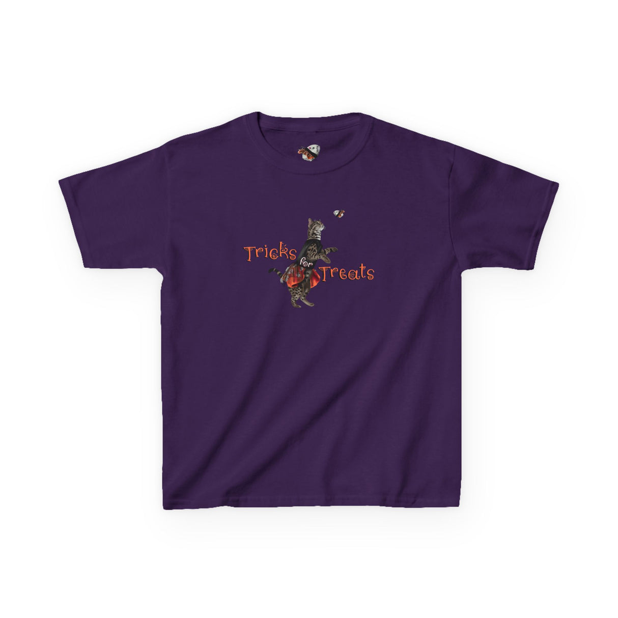 Kids Tee — "Tricks for Treats" Flounder Halloween Ballet Tee
