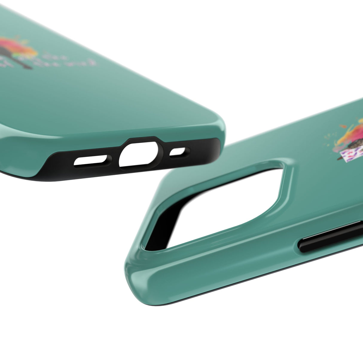 Tough Phone Case — "paint with all the colors of the wind" Flounder the Purrcasso Art