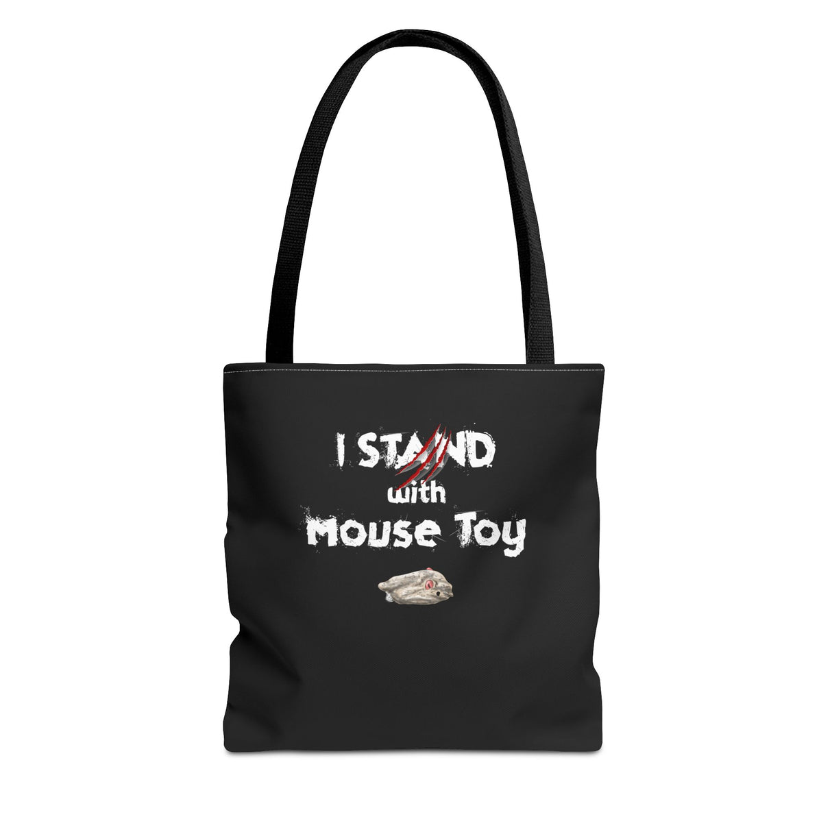 Mouse Toy Tote Bag - Hand Drawn Design by Nina