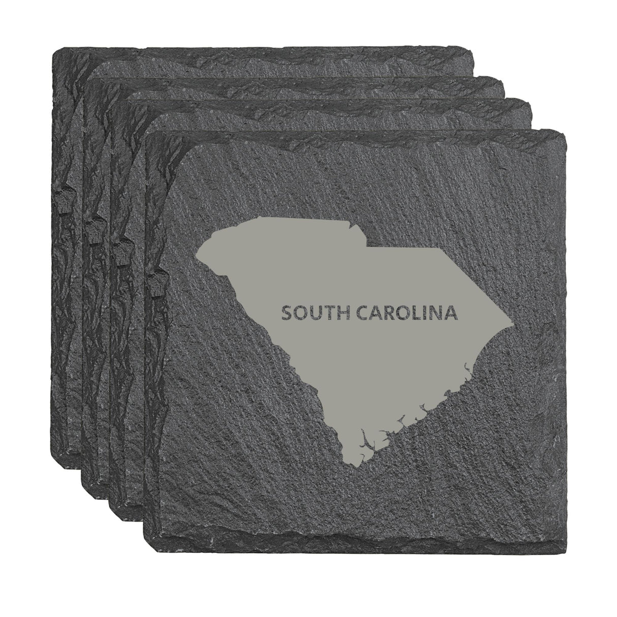 South Carolina Slate Coasters - Set of 4 - 17 design options
