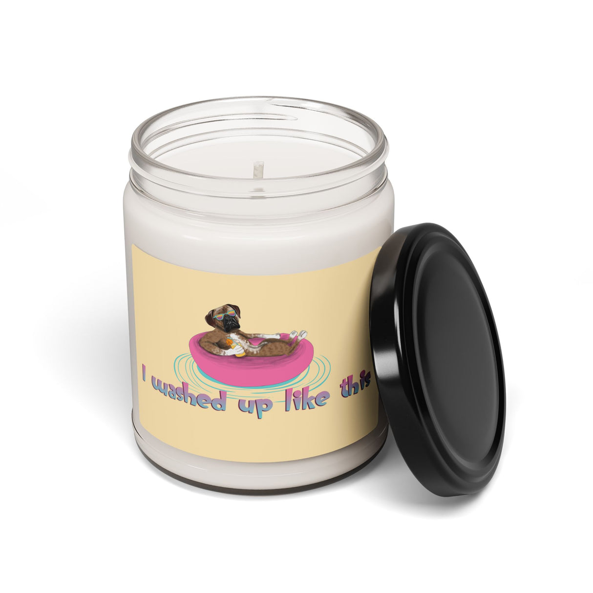 Custom Pet Portrait of Your Pet on a 9 oz Candle