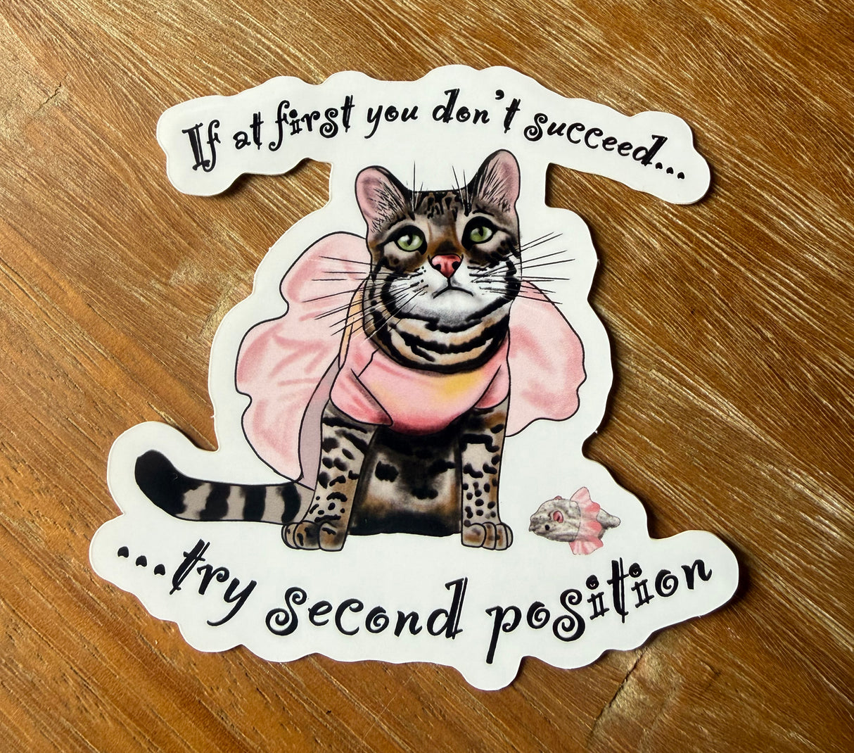 Second Position Ballet Vinyl Die Cut Sticker