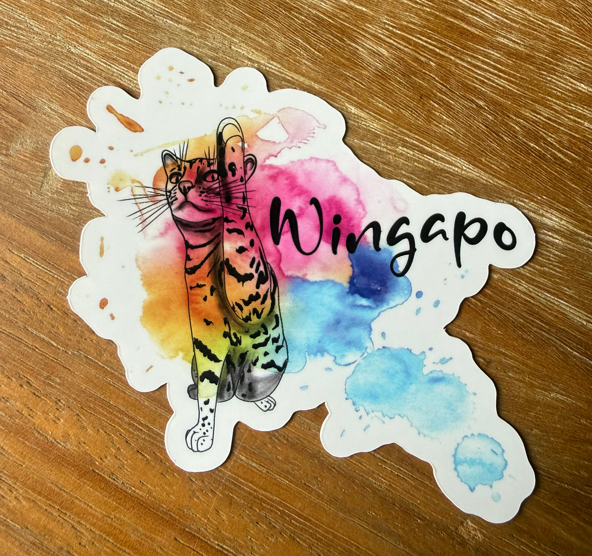 Wingapo Vinyl Die Cut Sticker