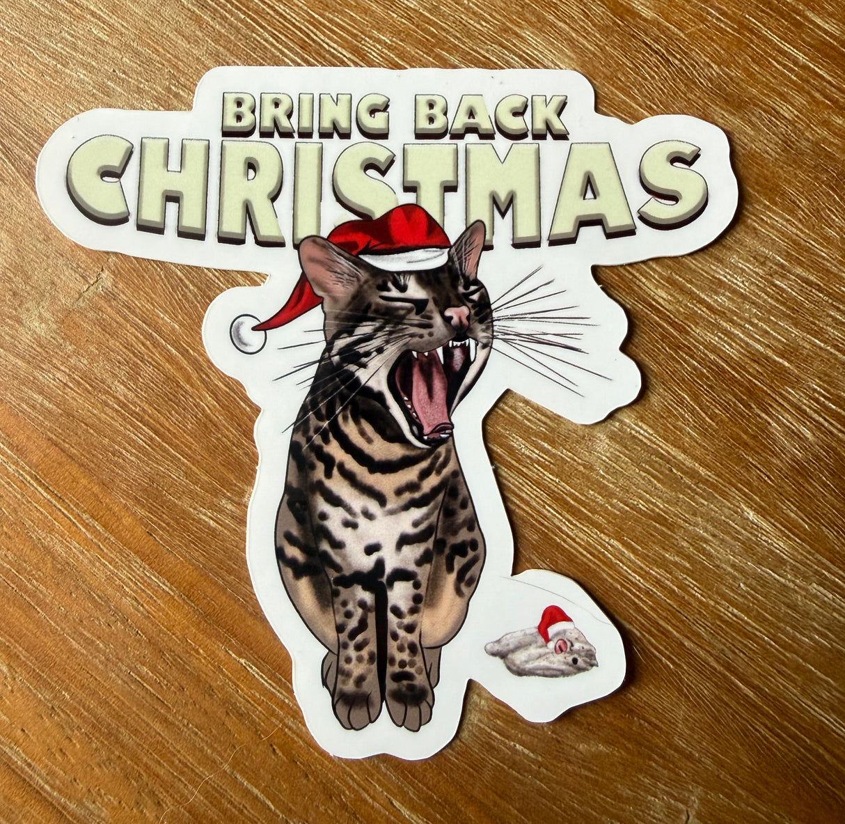 Bring Back Christmas vinyl die cut sticker