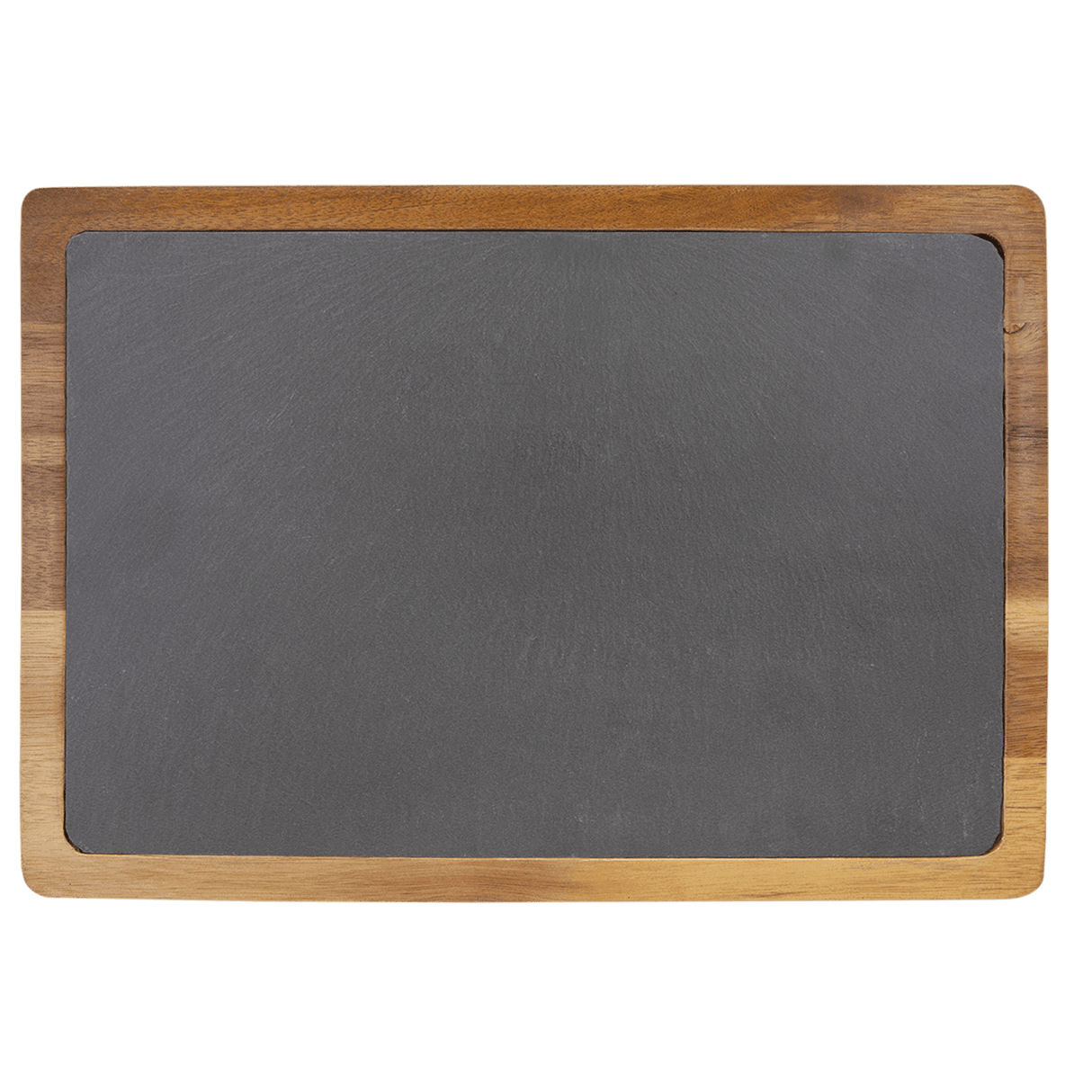 Bake the World a Better Place Engraved Acacia Wood & Slate Cutting Board