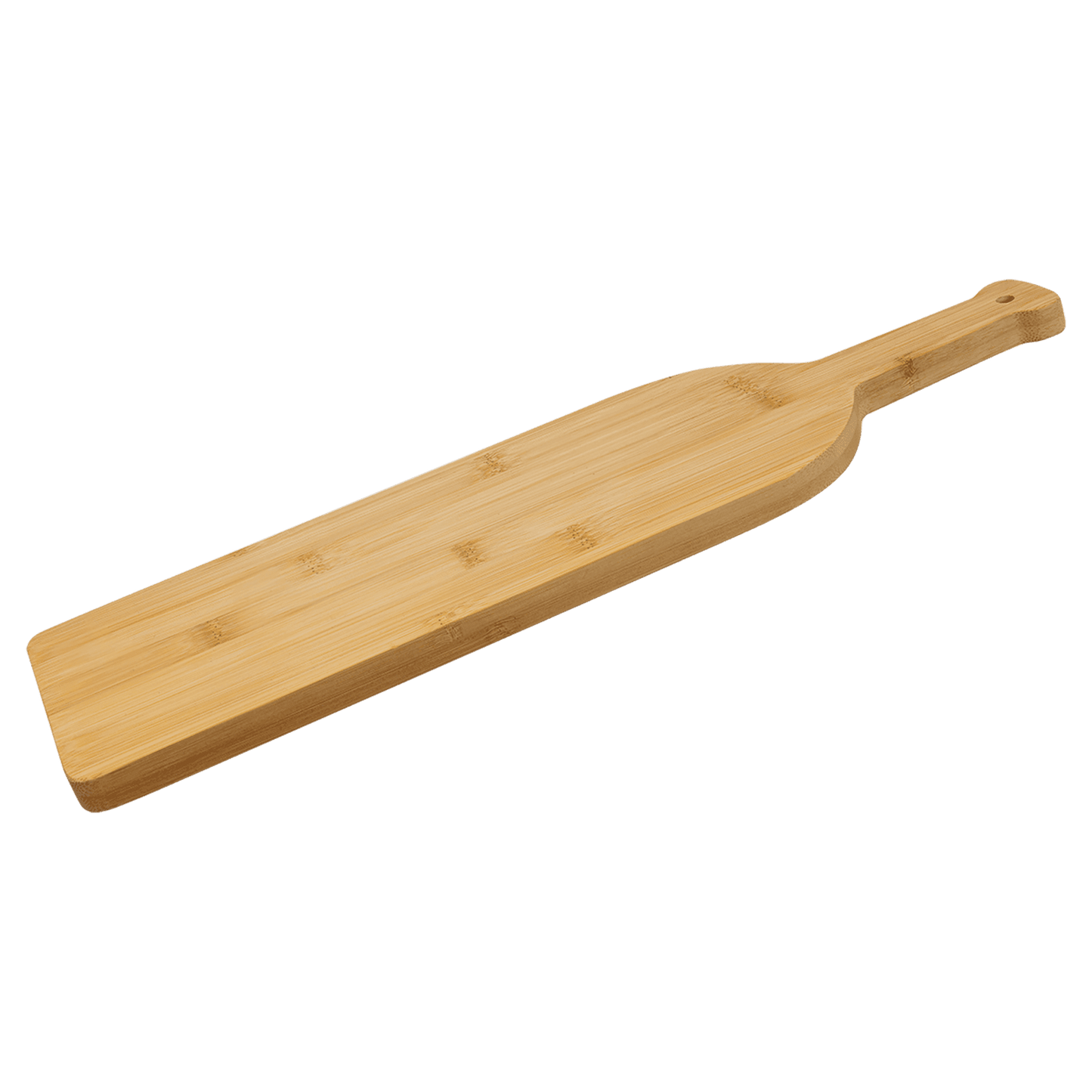 Bamboo Wine Bottle-Shaped Cutting Board – "Cheese, Wine, Everything Fine" Design