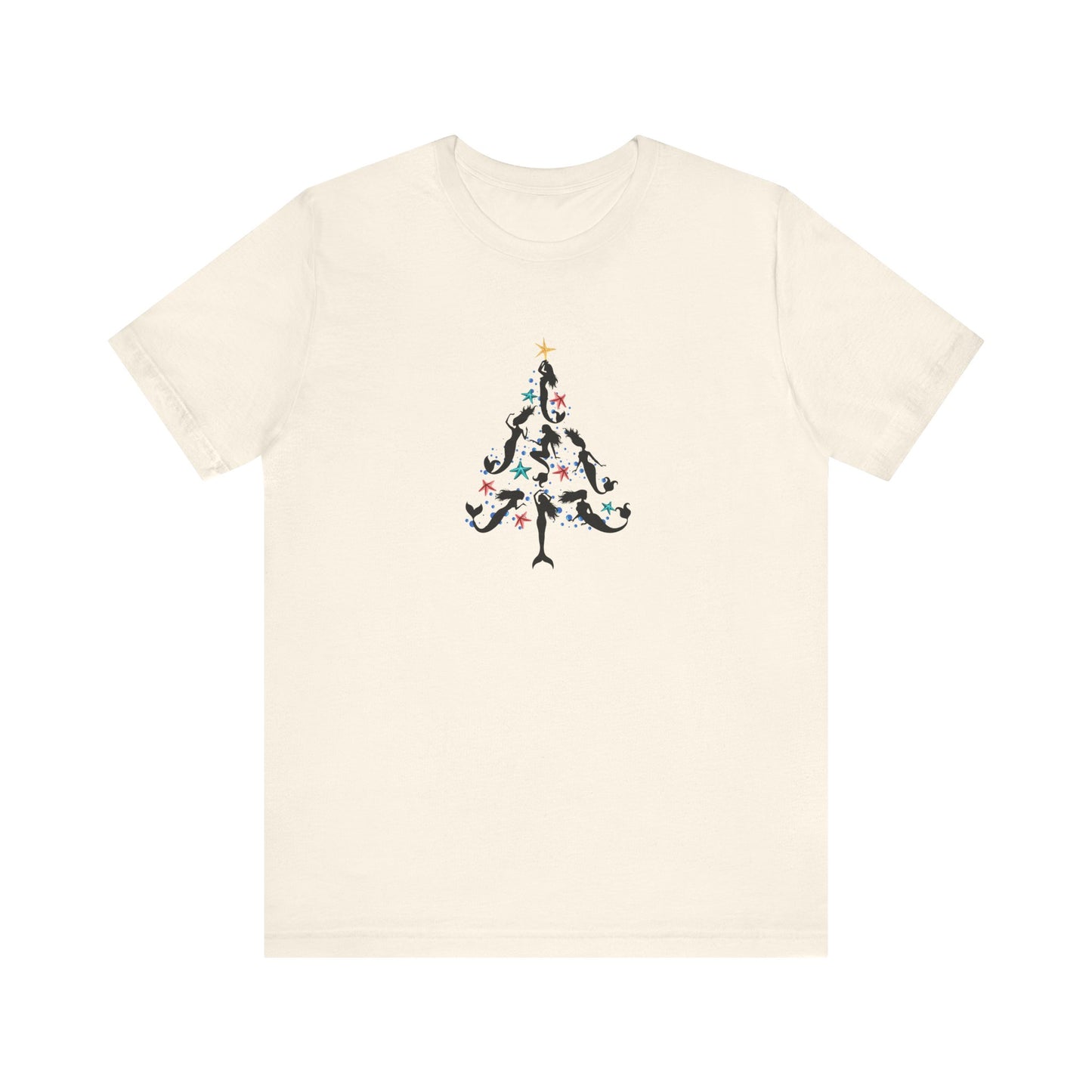 Mermaid Christmas Tree Tee - Bella+Canvas