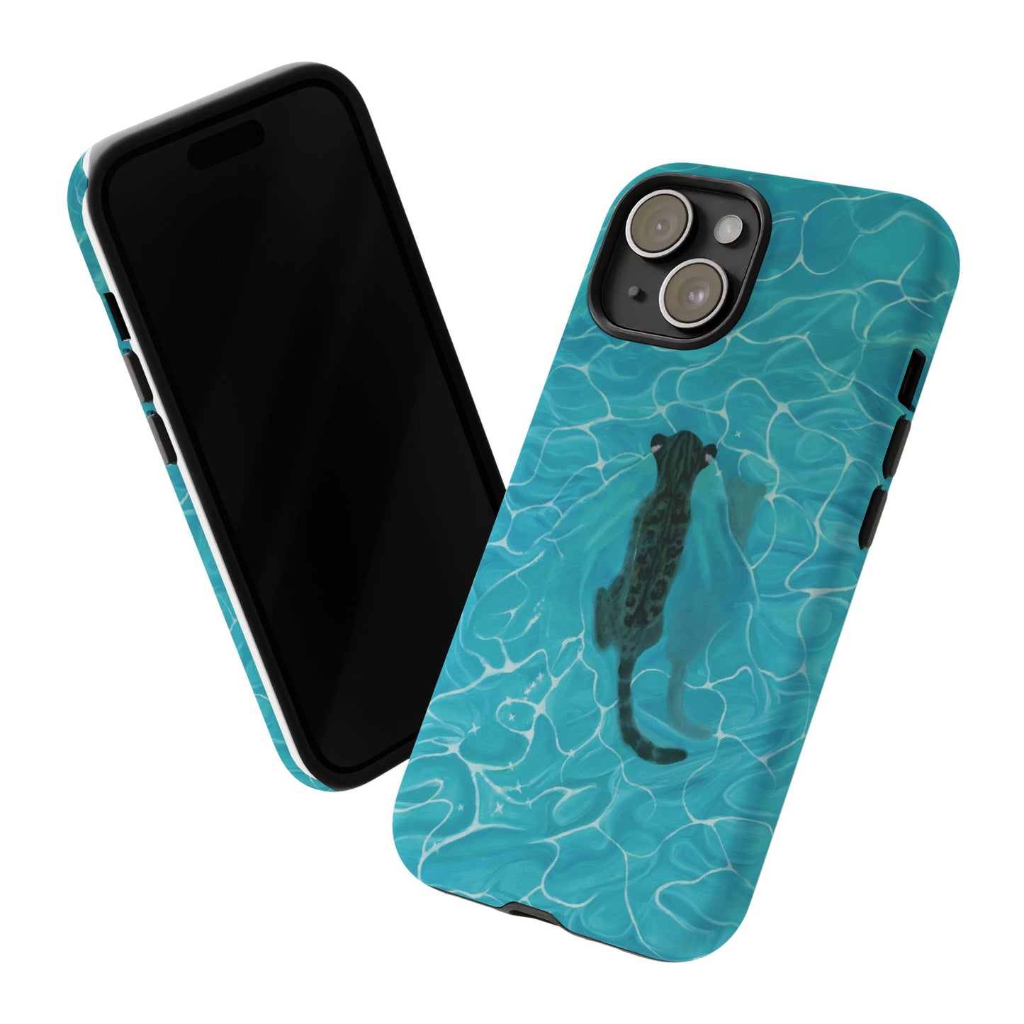 Phone Cases Purrmaid Painting featuring Flounder