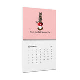 Wall Calendar 2026 FlounderLand Featuring Flounder and Mouse Toy Art Hand Drawn by Nina