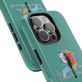 Tough Phone Case — "paint with all the colors of the wind" Flounder the Purrcasso Art