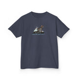 Kids Tee — "I Want to Be Where the People Aren't" Purrmaid Flounder Splash