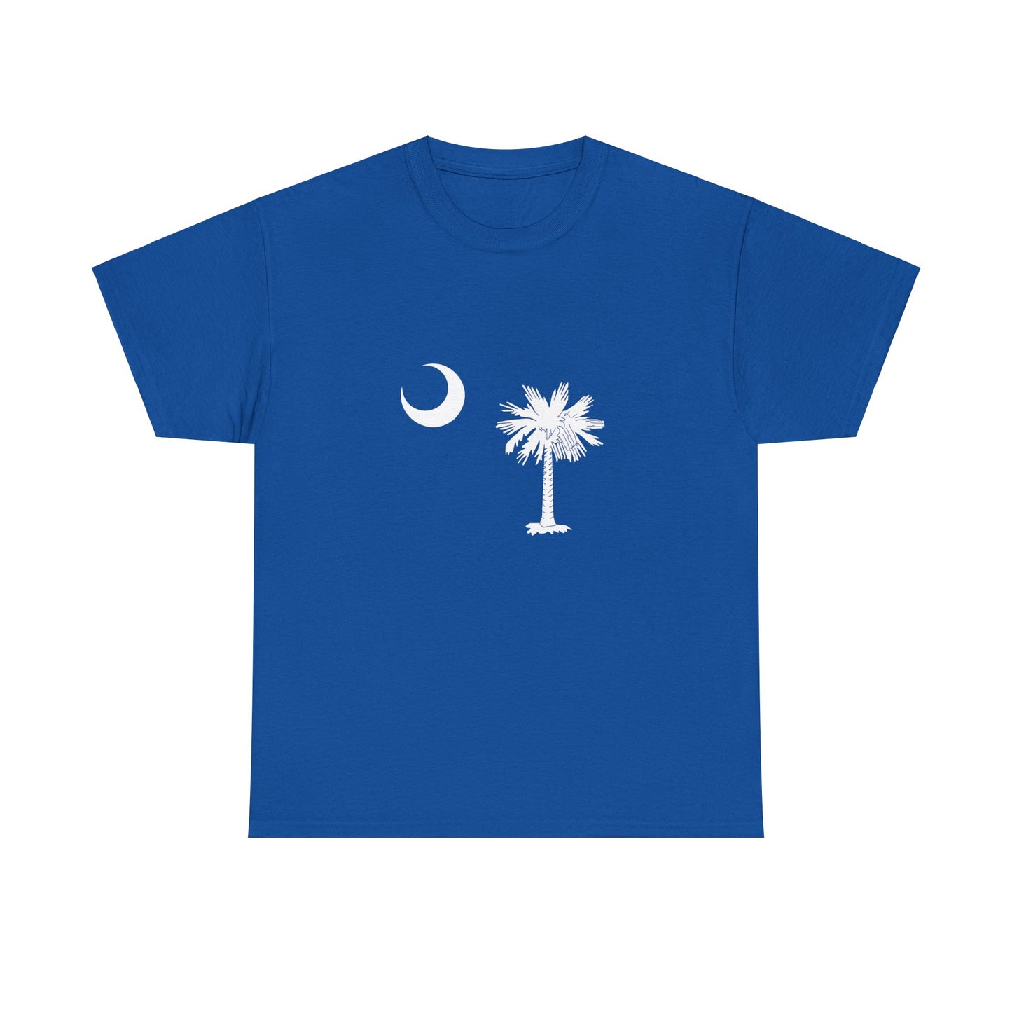 Adult Unisex South Carolina Flag T-Shirt with Palmetto Tree and Moon