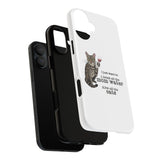 Flounder the Talking Cat Wine Glass Phone Case – "II just want to drink all the mom water"