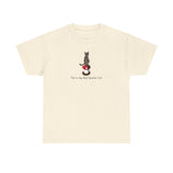 Red Spores Car Unisex Heavy Cotton Tee featuring Flounder and Mouse Toy on the Magical Mushroom