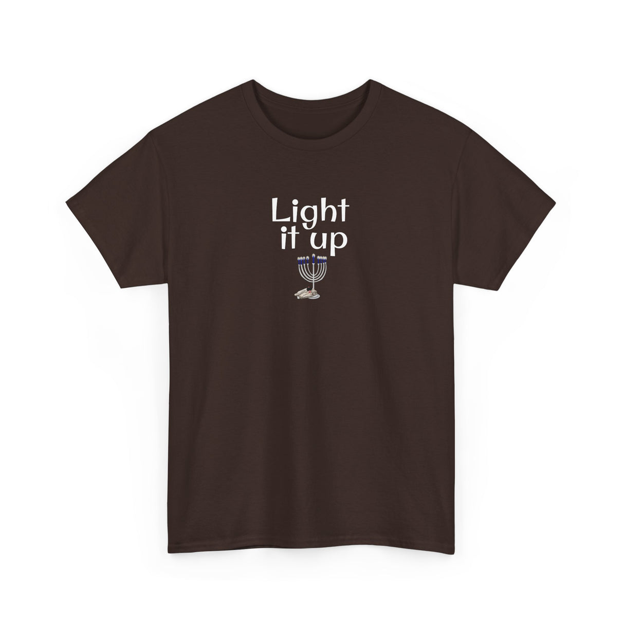 Light it Up Unisex Tee - Mouse Toy Menorah Design