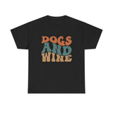 Dogs and Wine Unisex Cotton Tee